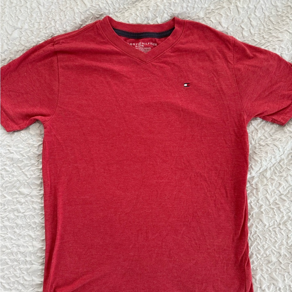Boys size medium (12-14) red Tommy Hilfiger t-shirt
